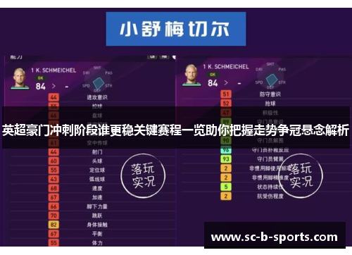 英超豪门冲刺阶段谁更稳关键赛程一览助你把握走势争冠悬念解析